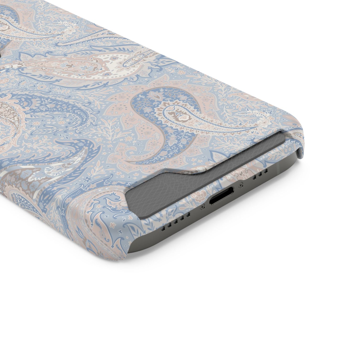 Premium Paisley MagSafe Cardholder Case — Slim Protective Wallet Cover