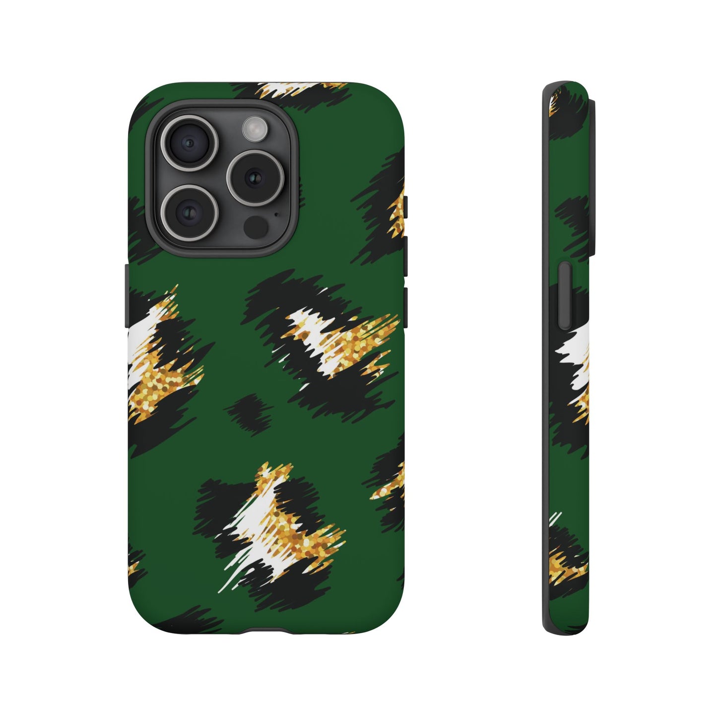 Green Leopard Print Phone Case – Tough Protective iPhone Cover