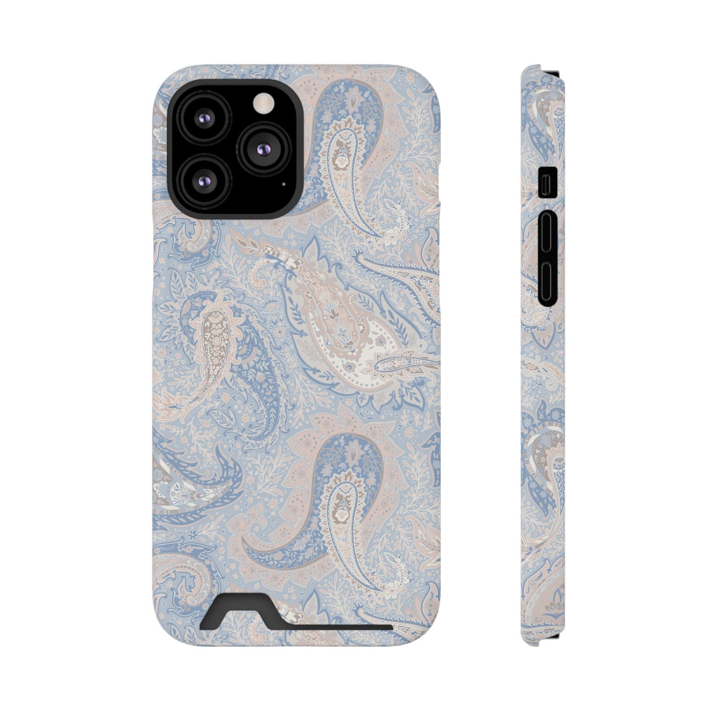 Premium Paisley MagSafe Cardholder Case — Slim Protective Wallet Cover