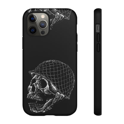 Skull Soldier Phone Case — Military Helmet Skull Tough Case