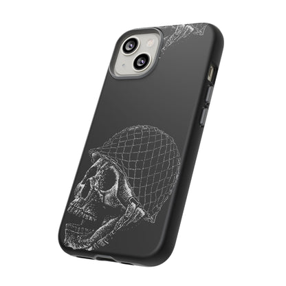 Skull Soldier Phone Case — Military Helmet Skull Tough Case