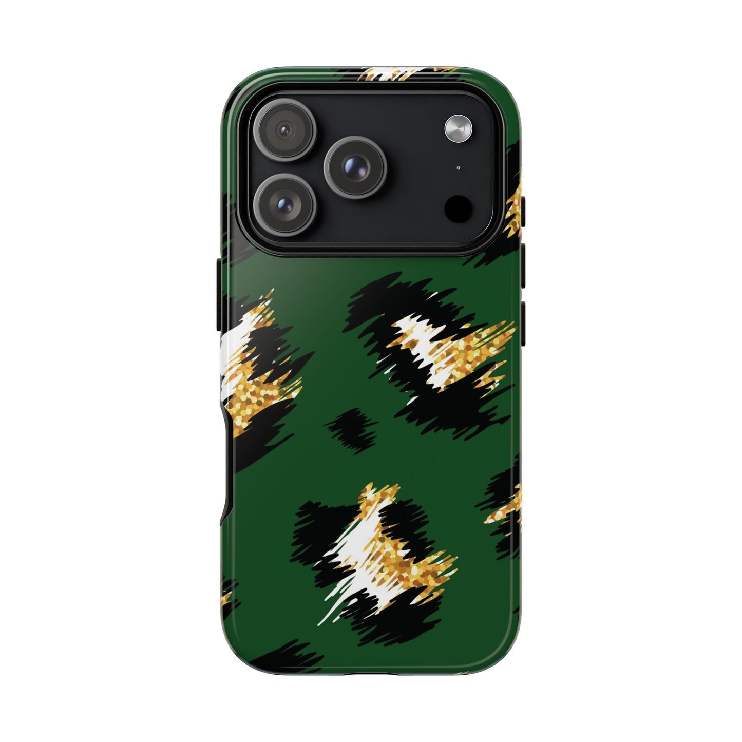 Green Leopard Print Phone Case – Tough Protective iPhone Cover