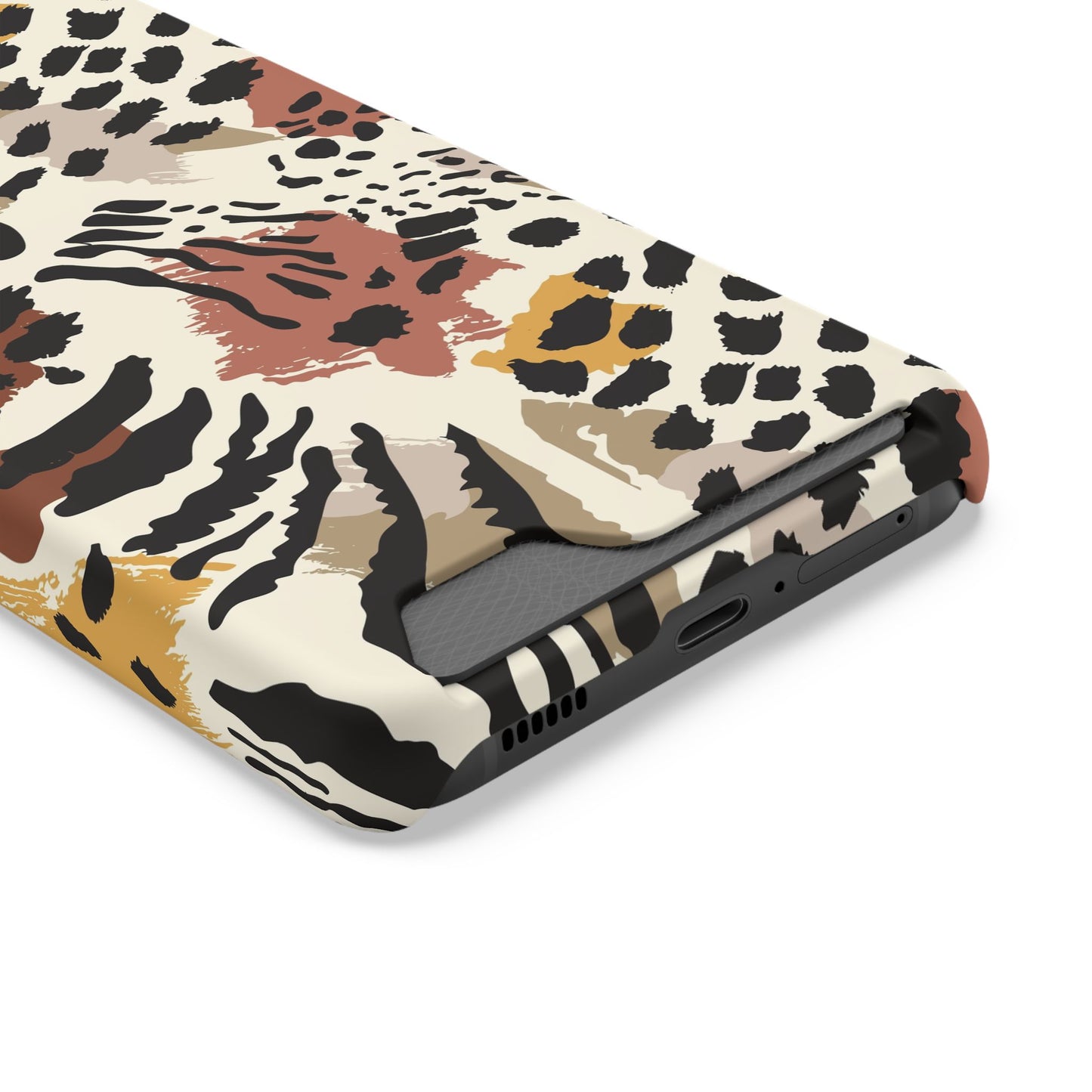 Savage Golden Leopard MagSafe Case With Card Holder