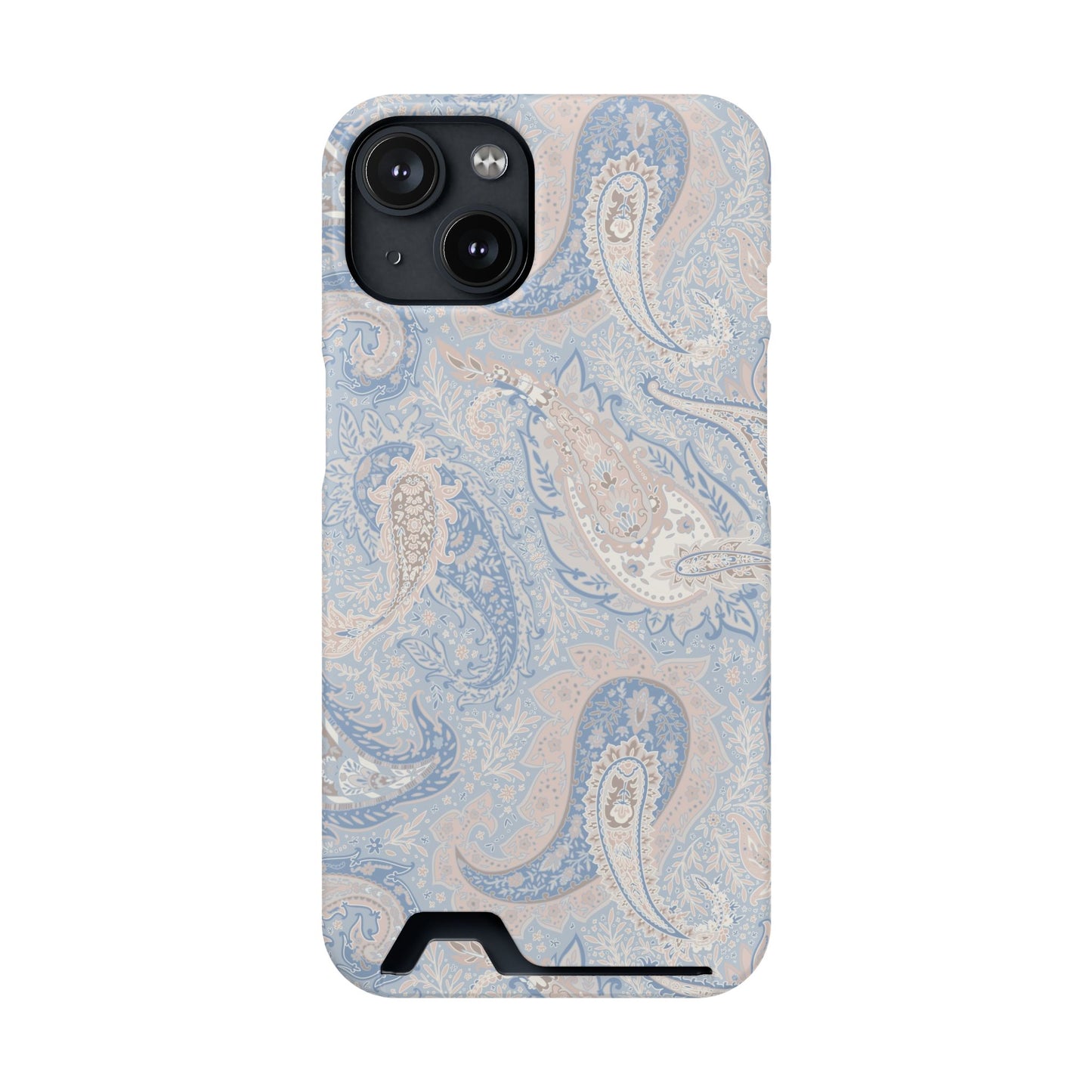 Premium Paisley MagSafe Cardholder Case — Slim Protective Wallet Cover