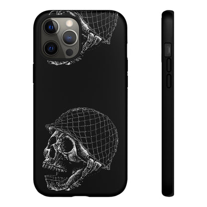 Skull Soldier Phone Case — Military Helmet Skull Tough Case
