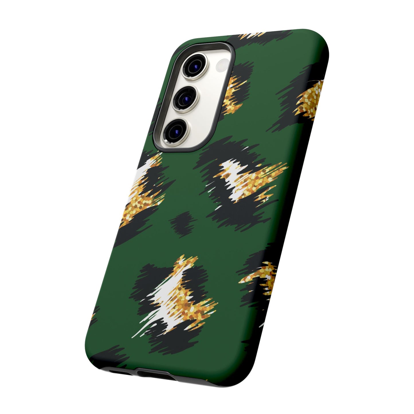 Green Leopard Print Phone Case – Tough Protective iPhone Cover