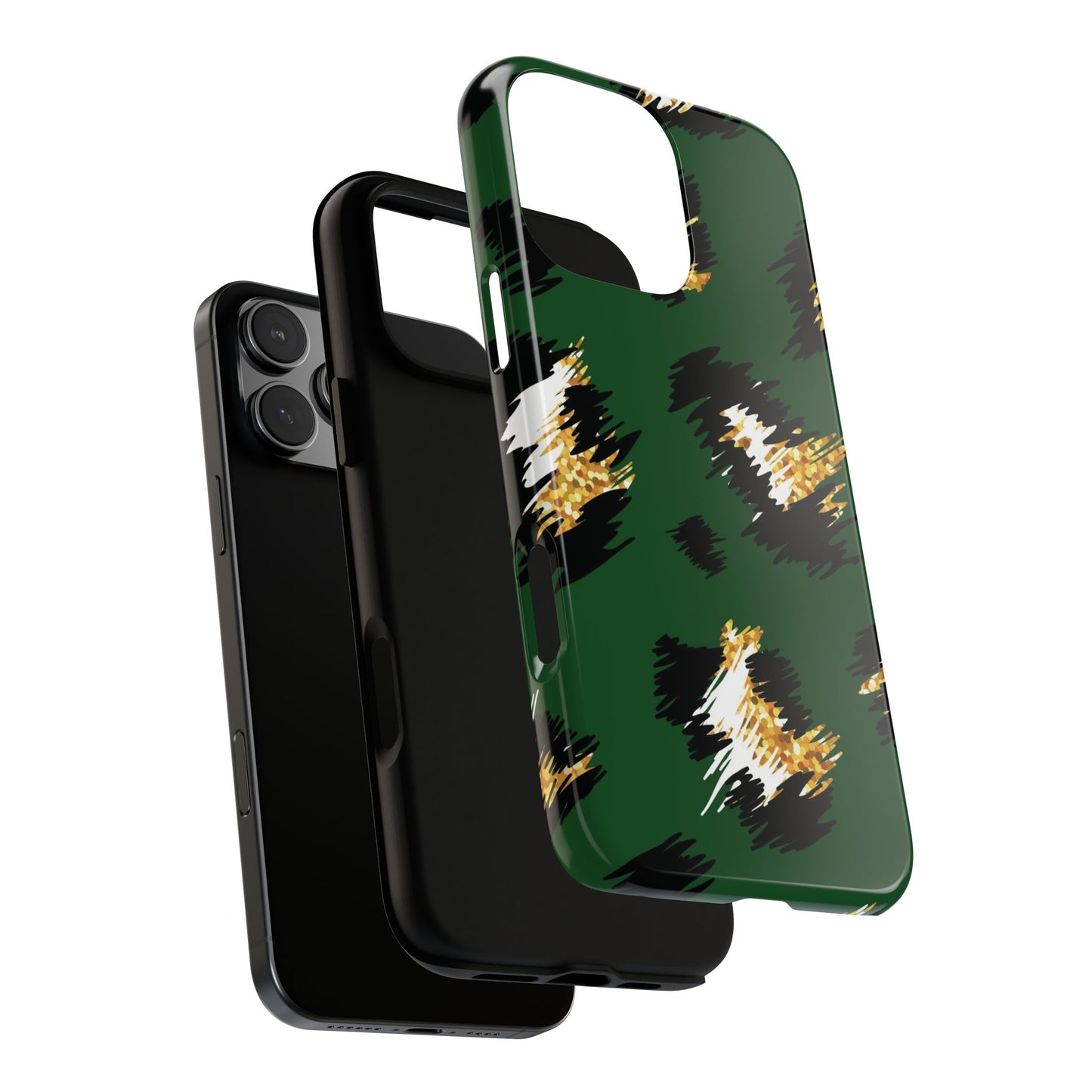 Green Leopard Print Phone Case – Tough Protective iPhone Cover