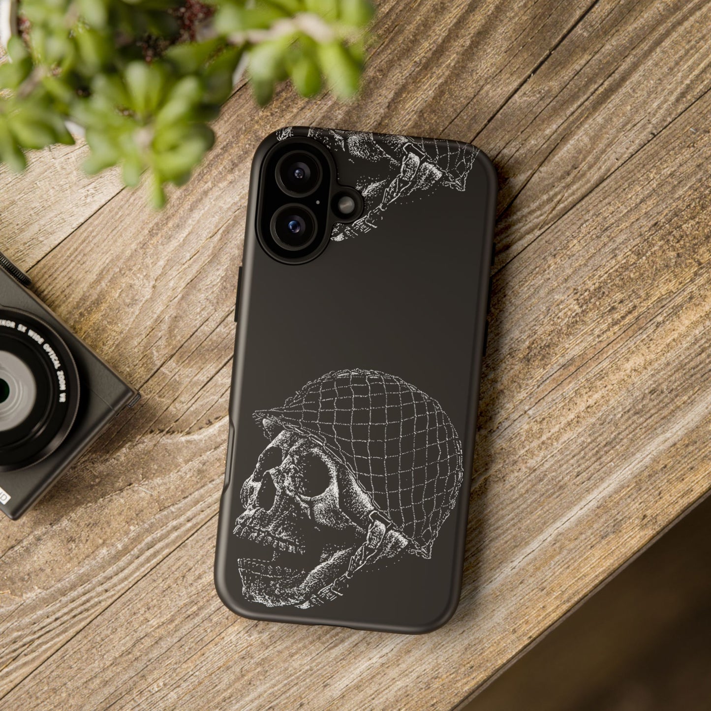 Skull Soldier Phone Case — Military Helmet Skull Tough Case