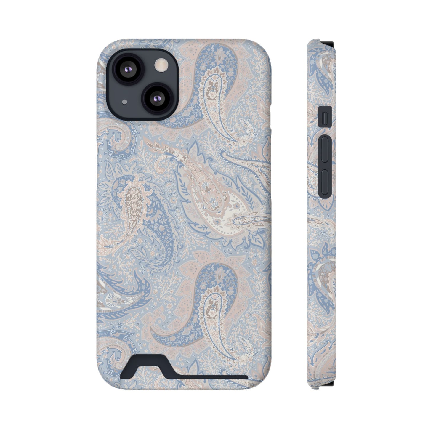 Premium Paisley MagSafe Cardholder Case — Slim Protective Wallet Cover