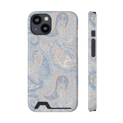 Premium Paisley MagSafe Cardholder Case — Slim Protective Wallet Cover