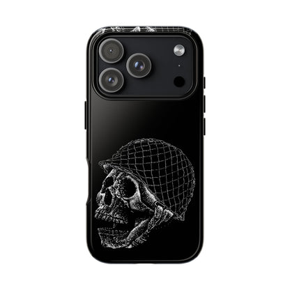Skull Soldier Phone Case — Military Helmet Skull Tough Case