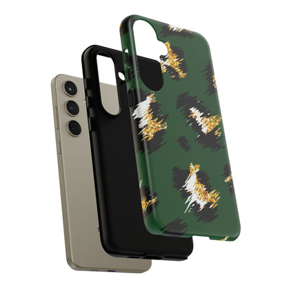 Green Leopard Print Phone Case – Tough Protective iPhone Cover