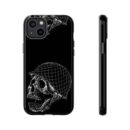 Skull Soldier Phone Case — Military Helmet Skull Tough Case