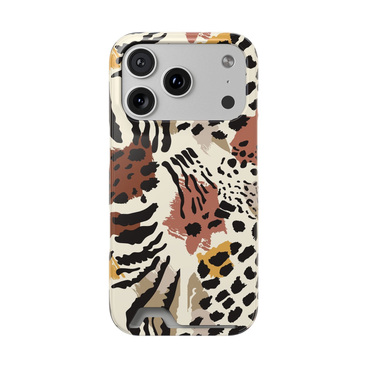 Savage Golden Leopard MagSafe Case With Card Holder