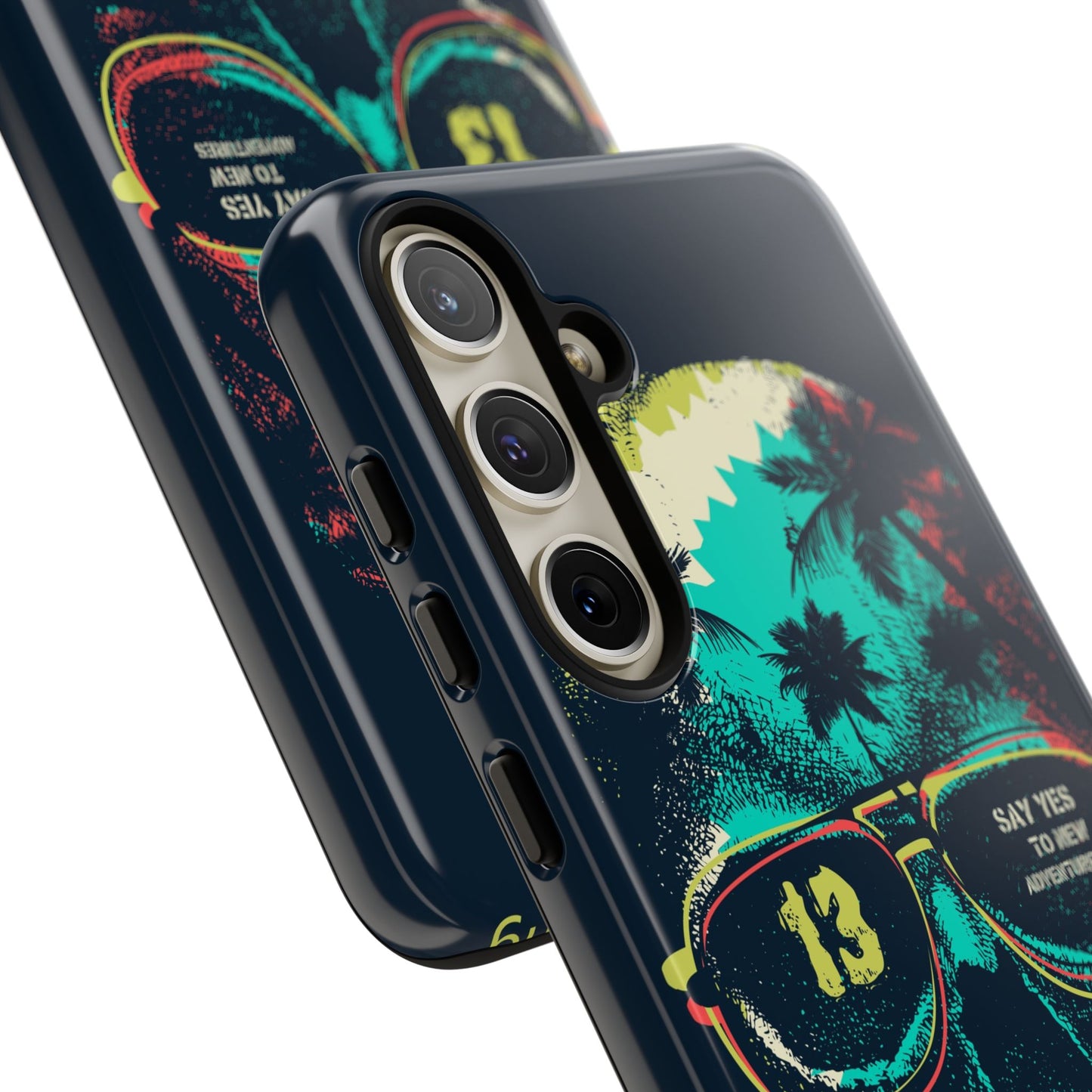 Wilderness Adventure Phone Case — 'Adventure Is Calling' Skull Sunglasses Design