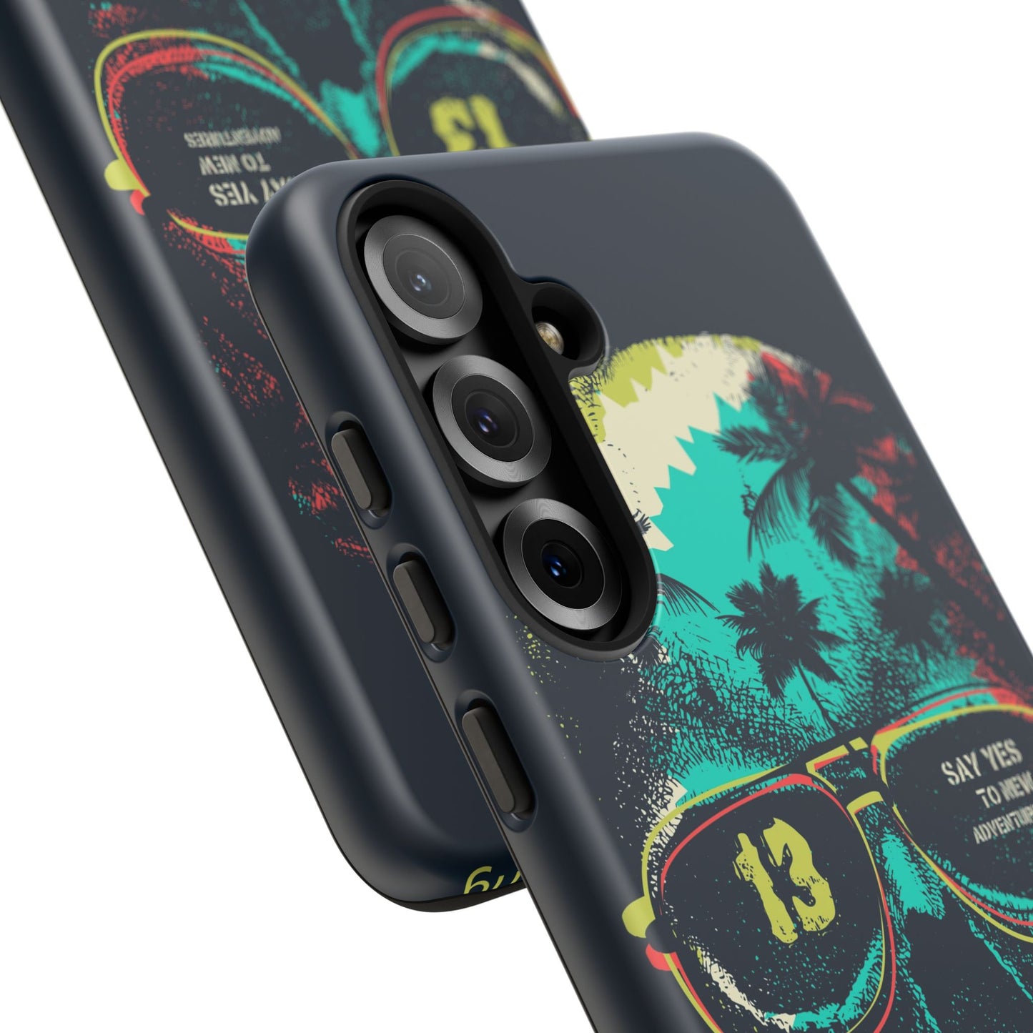 Wilderness Adventure Phone Case — 'Adventure Is Calling' Skull Sunglasses Design