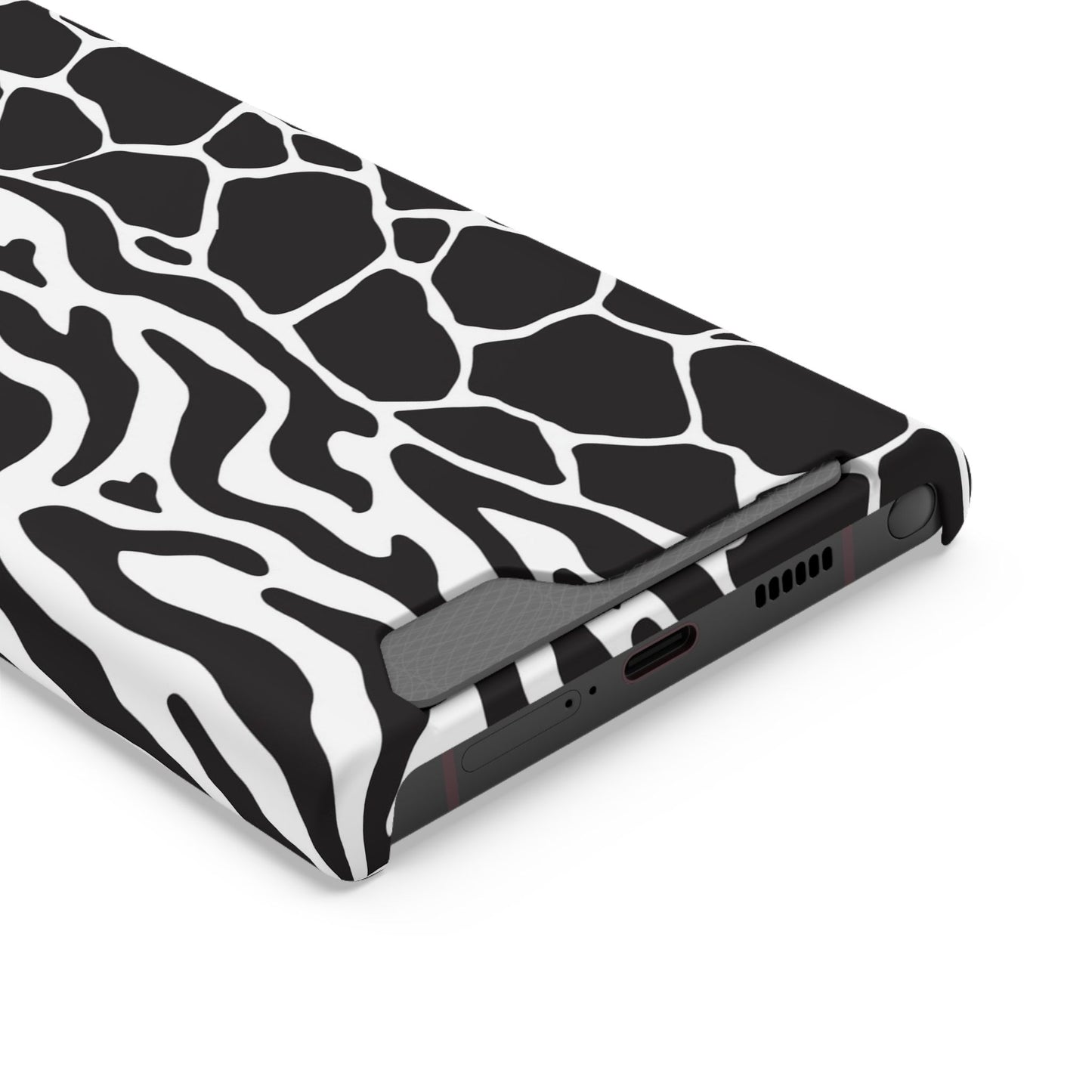 Animal Print Phone Case — Zebra & Giraffe Edition with Card Holder — Slim, Stylish, MagSafe
