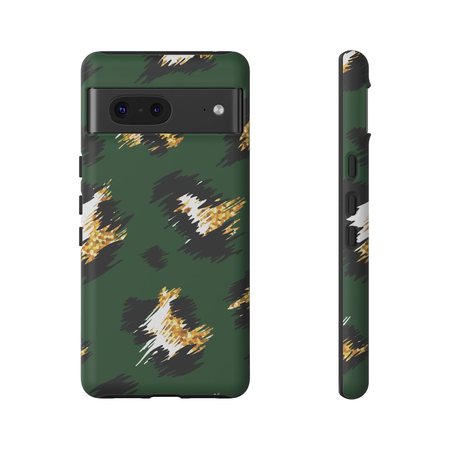 Green Leopard Print Phone Case – Tough Protective iPhone Cover