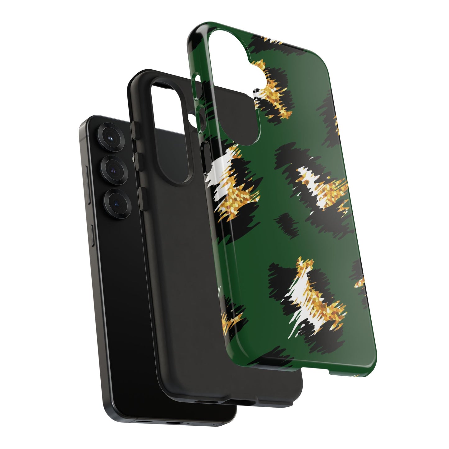 Green Leopard Print Phone Case – Tough Protective iPhone Cover