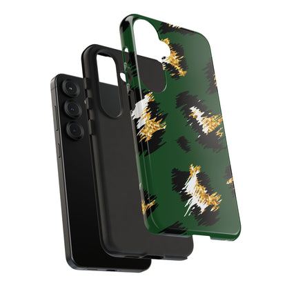 Green Leopard Print Phone Case – Tough Protective iPhone Cover