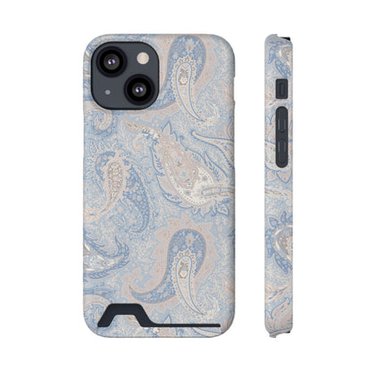 Premium Paisley MagSafe Cardholder Case — Slim Protective Wallet Cover