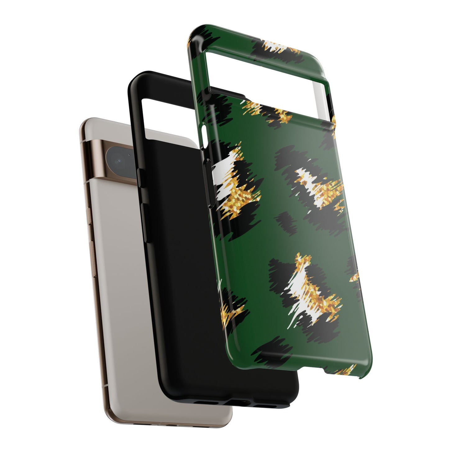 Green Leopard Print Phone Case – Tough Protective iPhone Cover