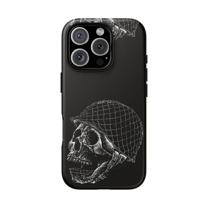 Skull Soldier Phone Case — Military Helmet Skull Tough Case