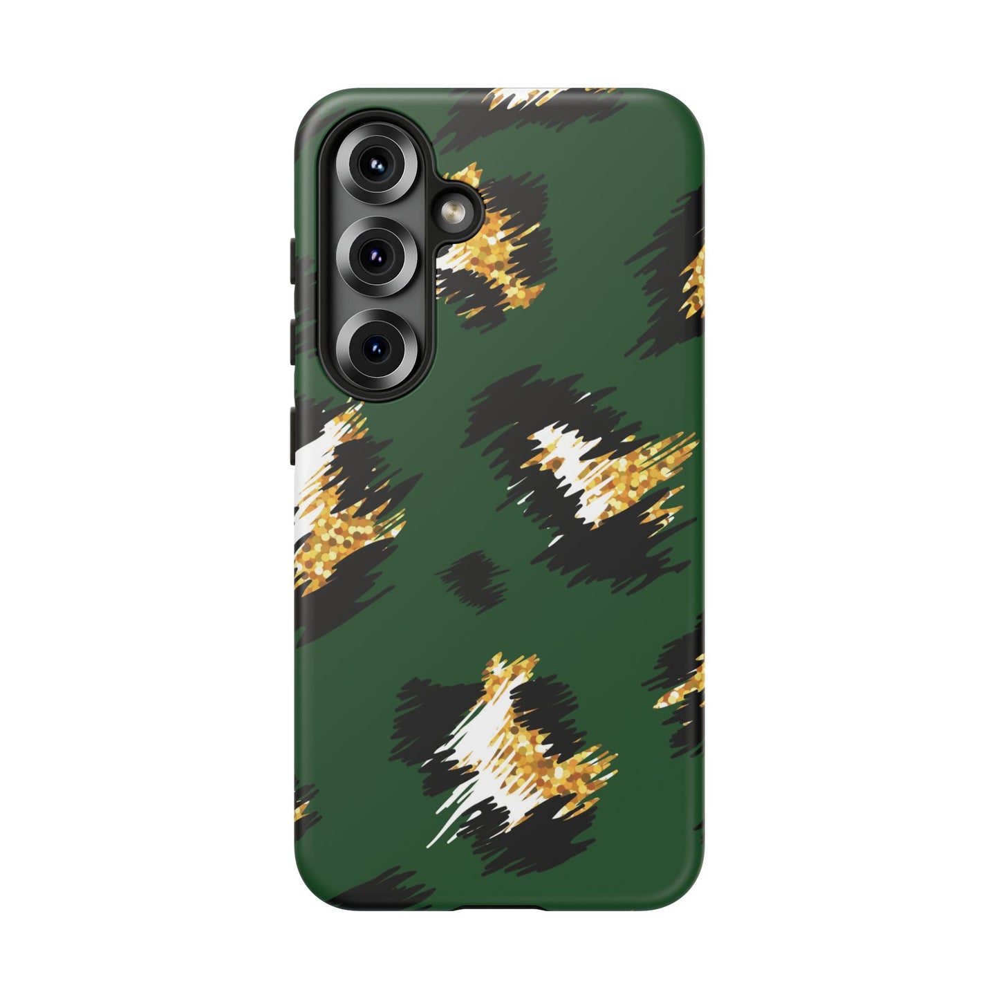 Green Leopard Print Phone Case – Tough Protective iPhone Cover