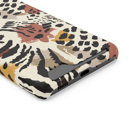 Savage Golden Leopard MagSafe Case With Card Holder