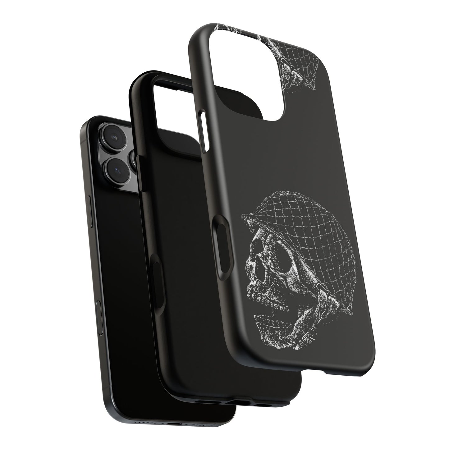 Skull Soldier Phone Case — Military Helmet Skull Tough Case