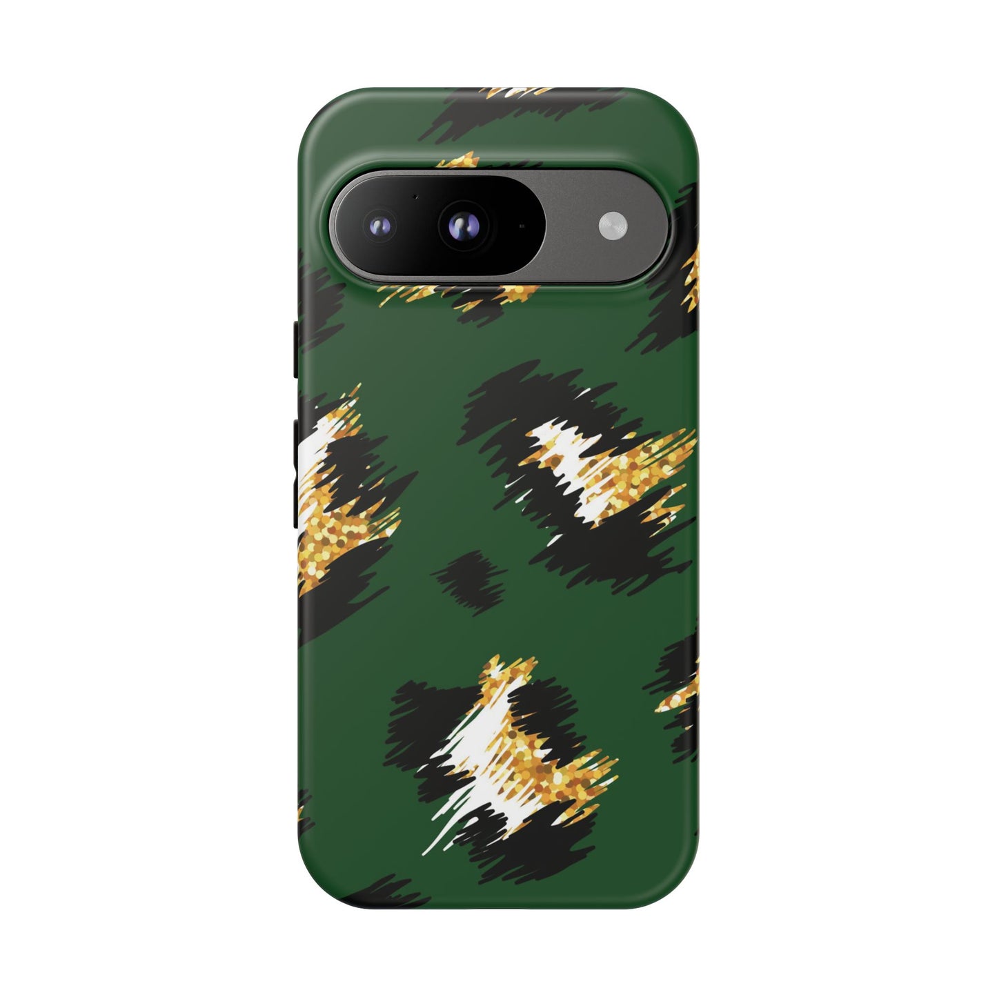 Green Leopard Print Phone Case – Tough Protective iPhone Cover