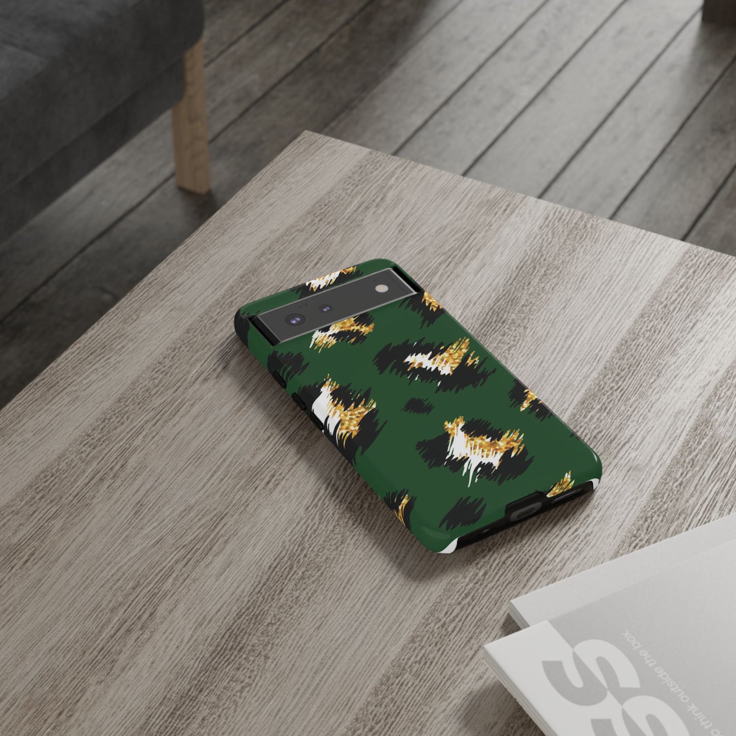 Green Leopard Print Phone Case – Tough Protective iPhone Cover
