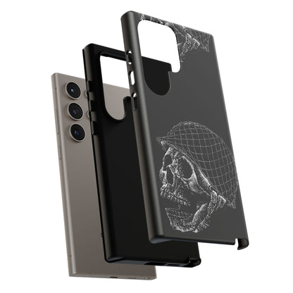 Skull Soldier Phone Case — Military Helmet Skull Tough Case