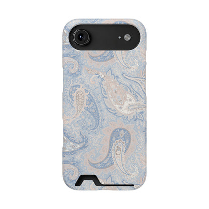 Premium Paisley MagSafe Cardholder Case — Slim Protective Wallet Cover