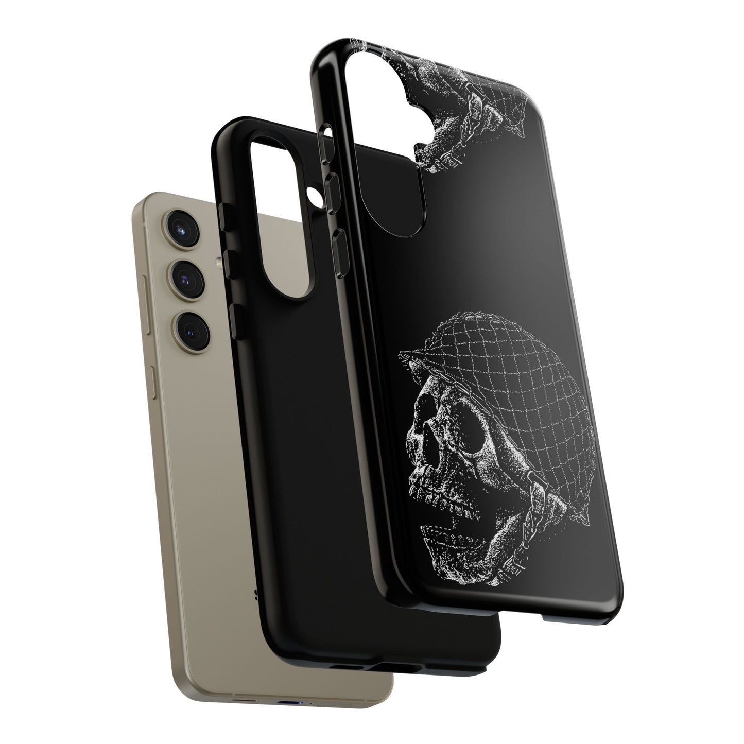 Skull Soldier Phone Case — Military Helmet Skull Tough Case