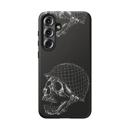 Skull Soldier Phone Case — Military Helmet Skull Tough Case