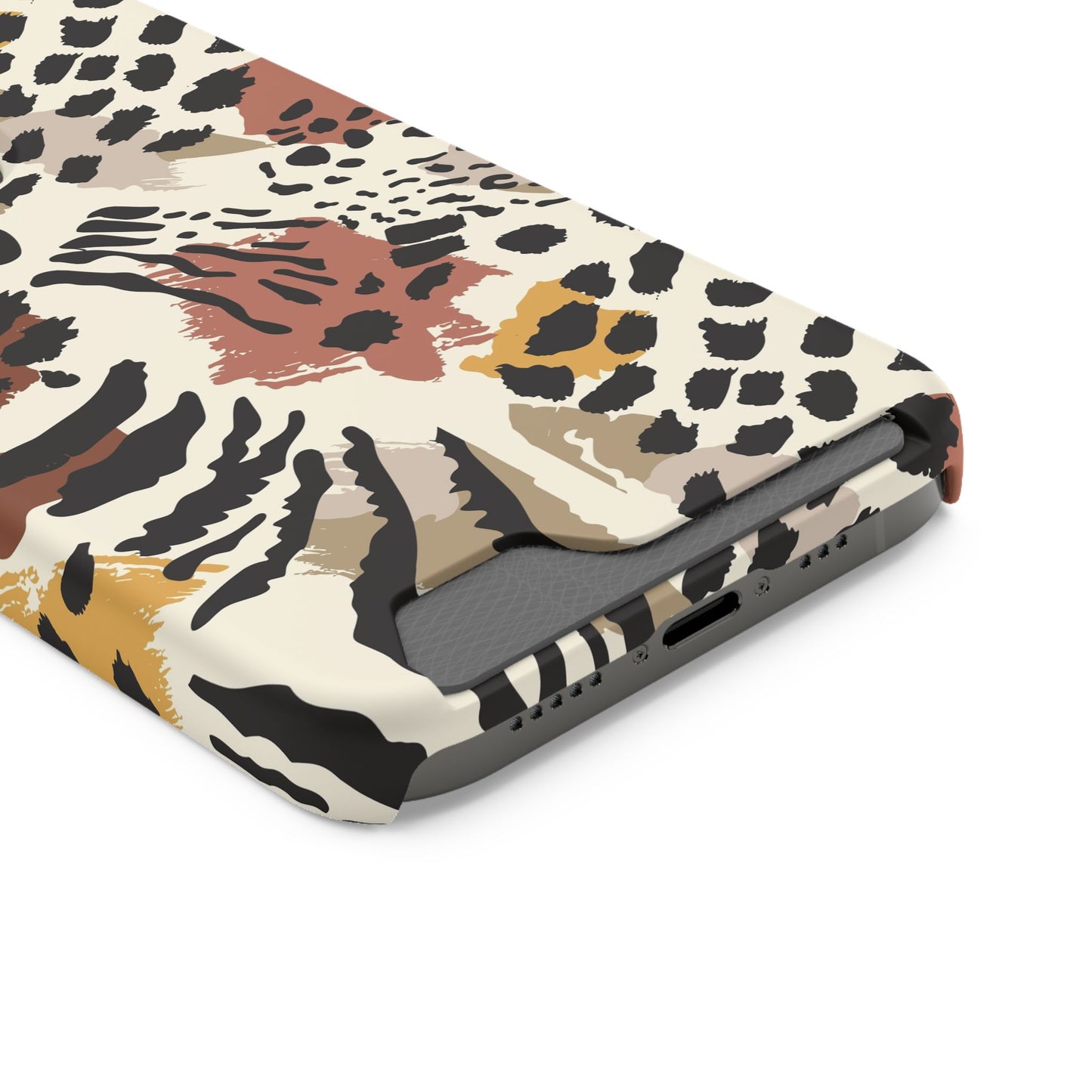 Savage Golden Leopard MagSafe Case With Card Holder