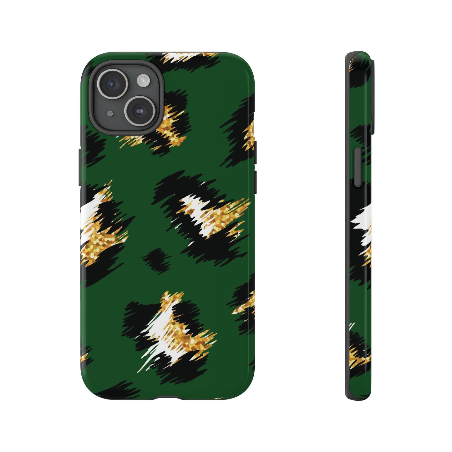 Green Leopard Print Phone Case – Tough Protective iPhone Cover