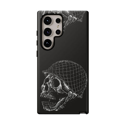 Skull Soldier Phone Case — Military Helmet Skull Tough Case
