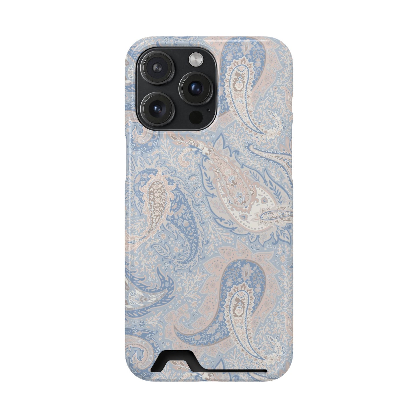 Premium Paisley MagSafe Cardholder Case — Slim Protective Wallet Cover