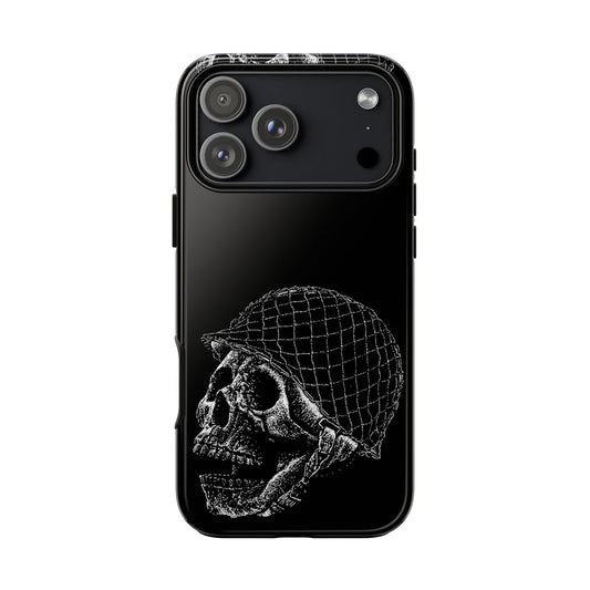 Skull Soldier Phone Case — Military Helmet Skull Tough Case