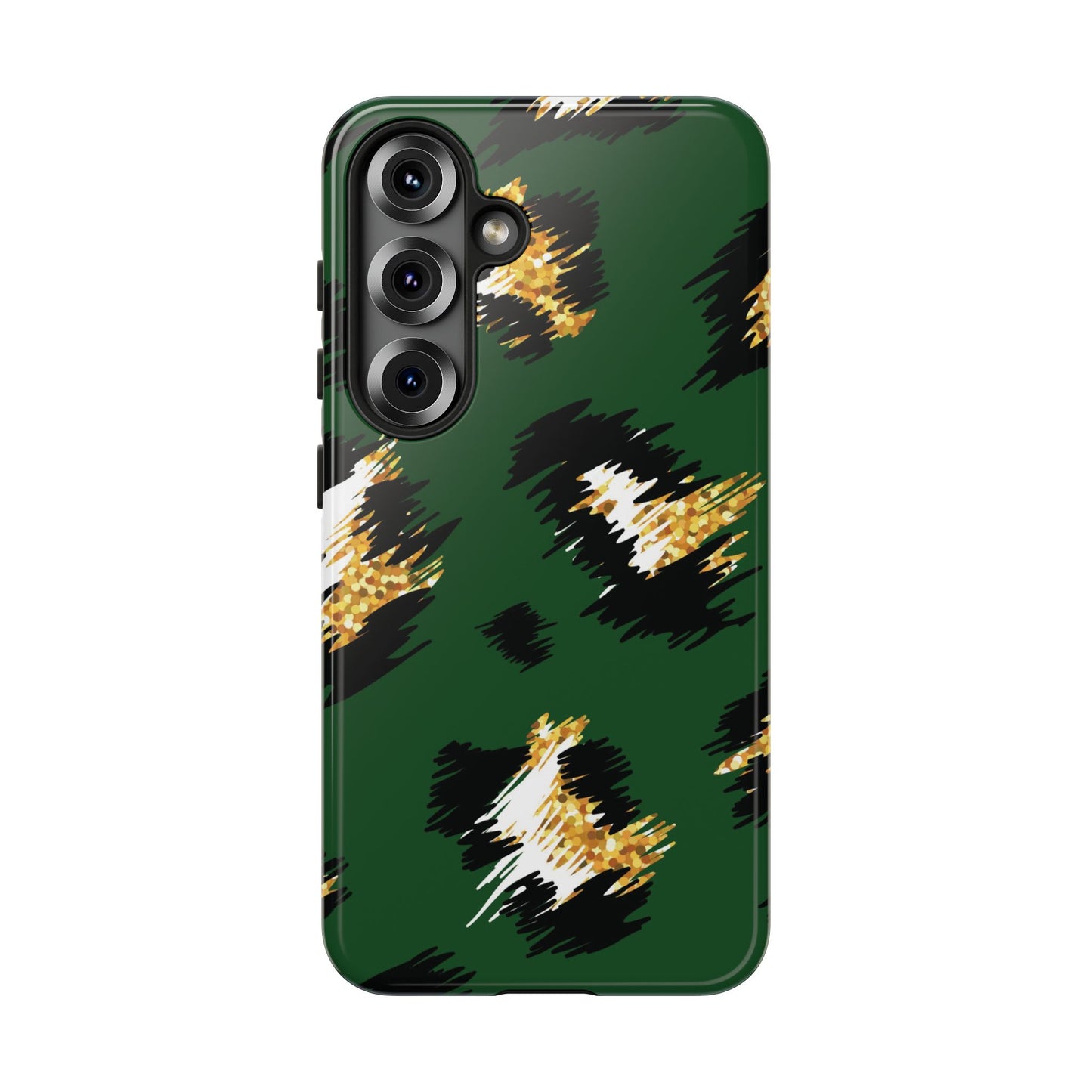 Green Leopard Print Phone Case – Tough Protective iPhone Cover