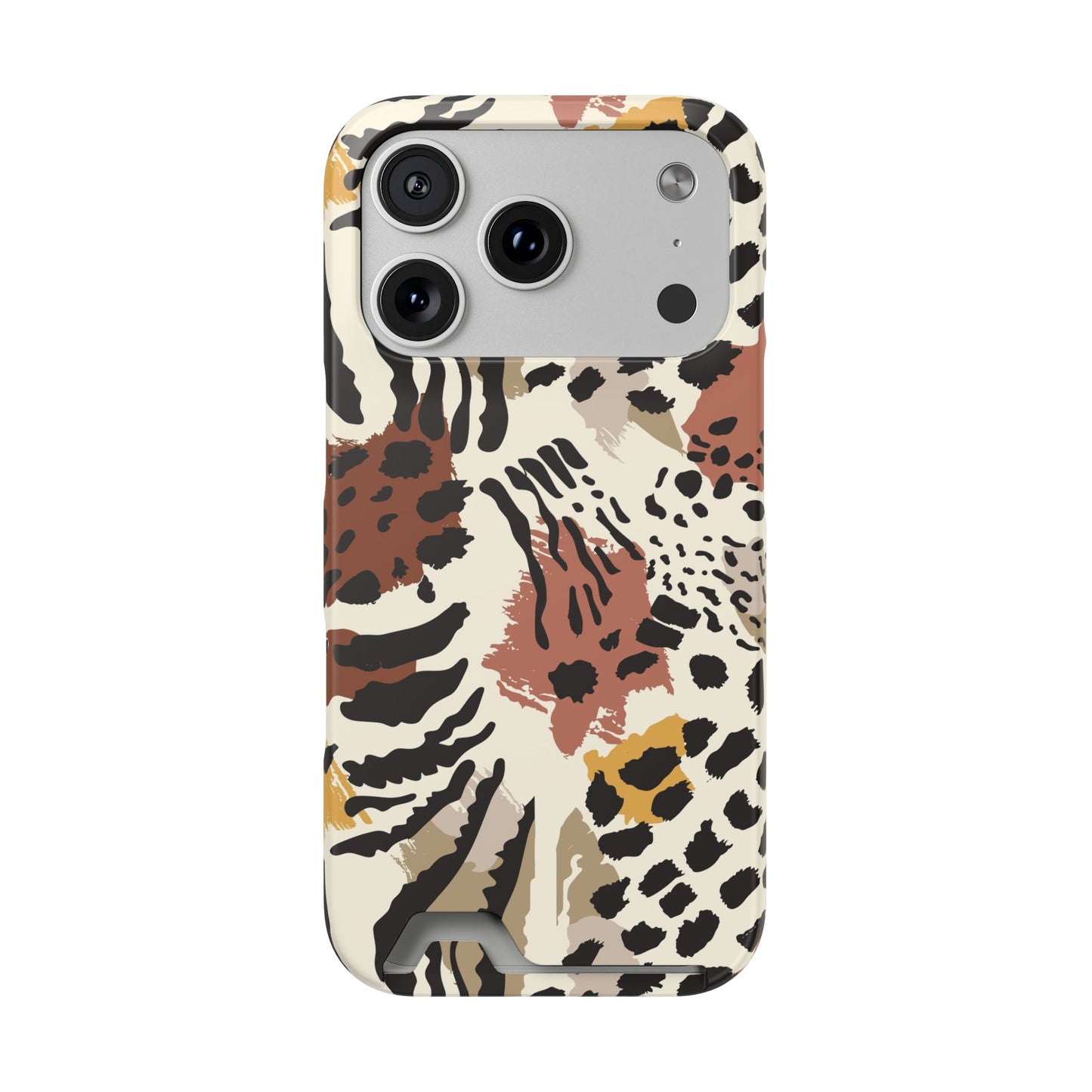 Savage Golden Leopard MagSafe Case With Card Holder