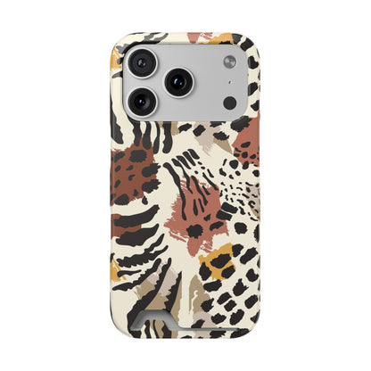 Savage Golden Leopard MagSafe Case With Card Holder