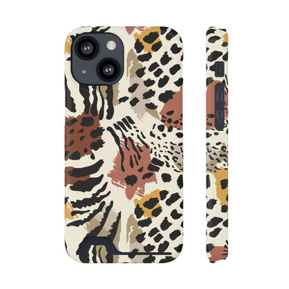 Savage Golden Leopard MagSafe Case With Card Holder