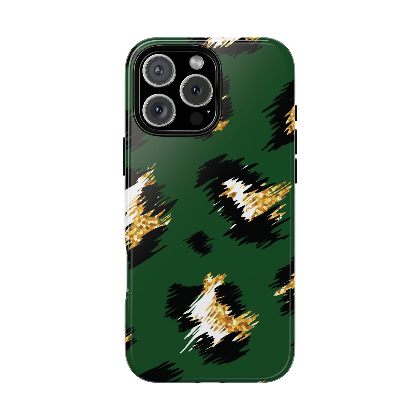 Green Leopard Print Phone Case – Tough Protective iPhone Cover