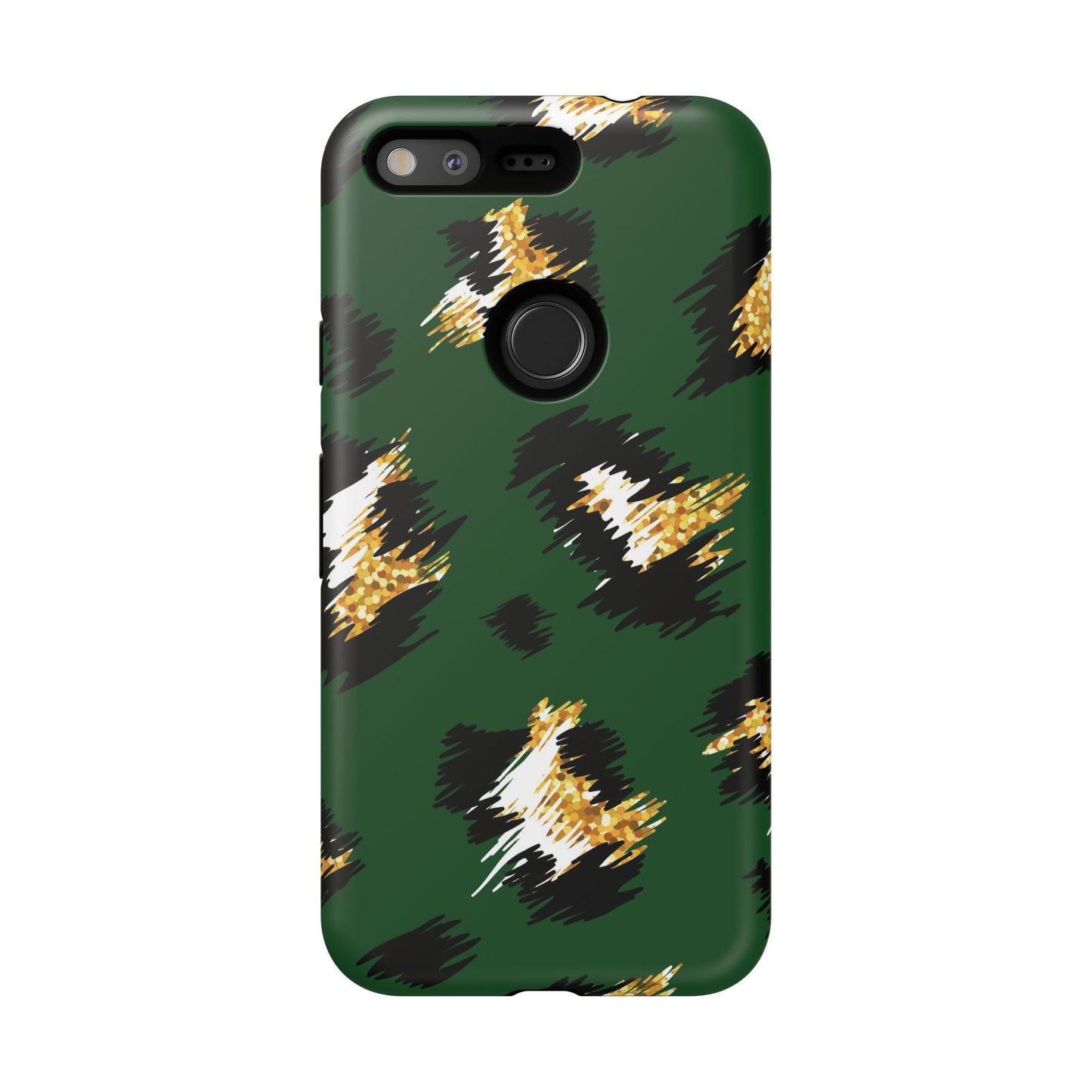 Green Leopard Print Phone Case – Tough Protective iPhone Cover