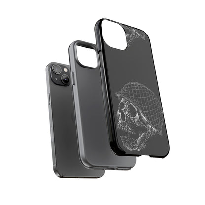 Skull Soldier Phone Case — Military Helmet Skull Tough Case