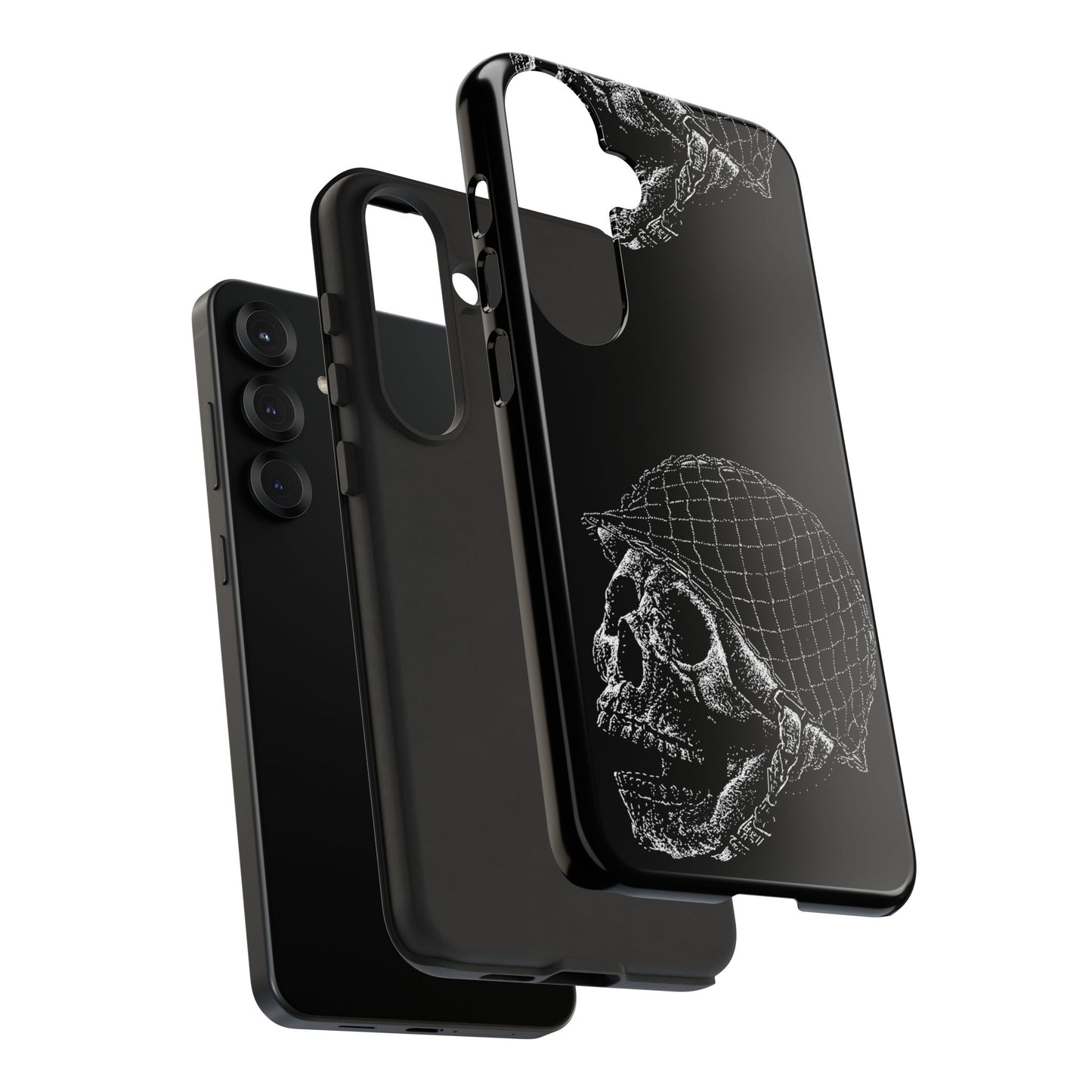 Skull Soldier Phone Case — Military Helmet Skull Tough Case