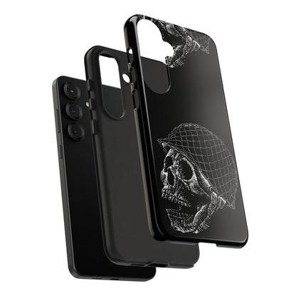 Skull Soldier Phone Case — Military Helmet Skull Tough Case